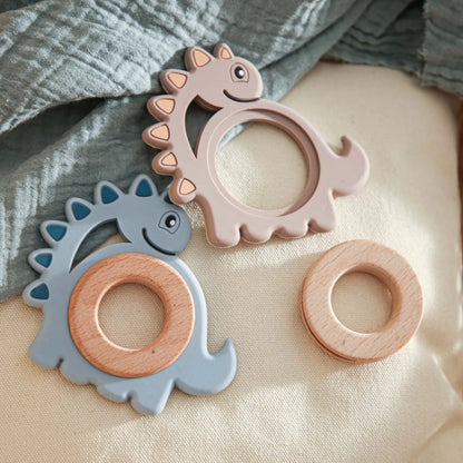 Silicone Wood Ring Teether