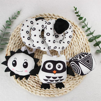 Sensory Baby Plush Rattle Toy