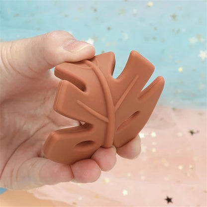 Cartoon Leaf Baby Silicone Teether