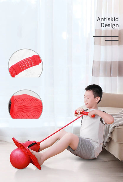 Bouncing Ball with Handle and Pump