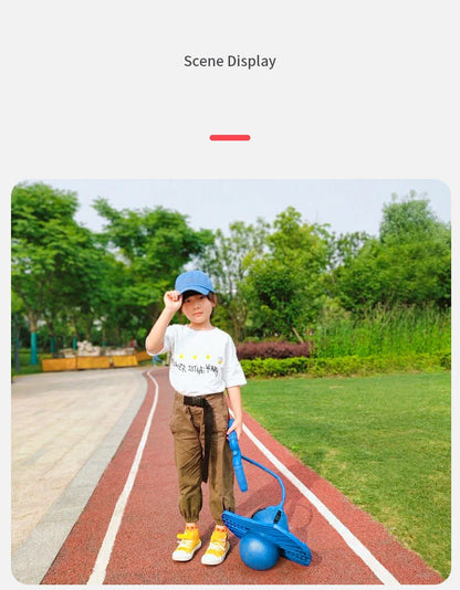 Bouncing Ball with Handle and Pump