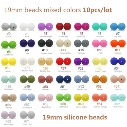 Silicone Teether Beads BPA Free Cartoon