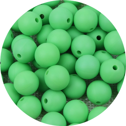 15mm Silicone Beads