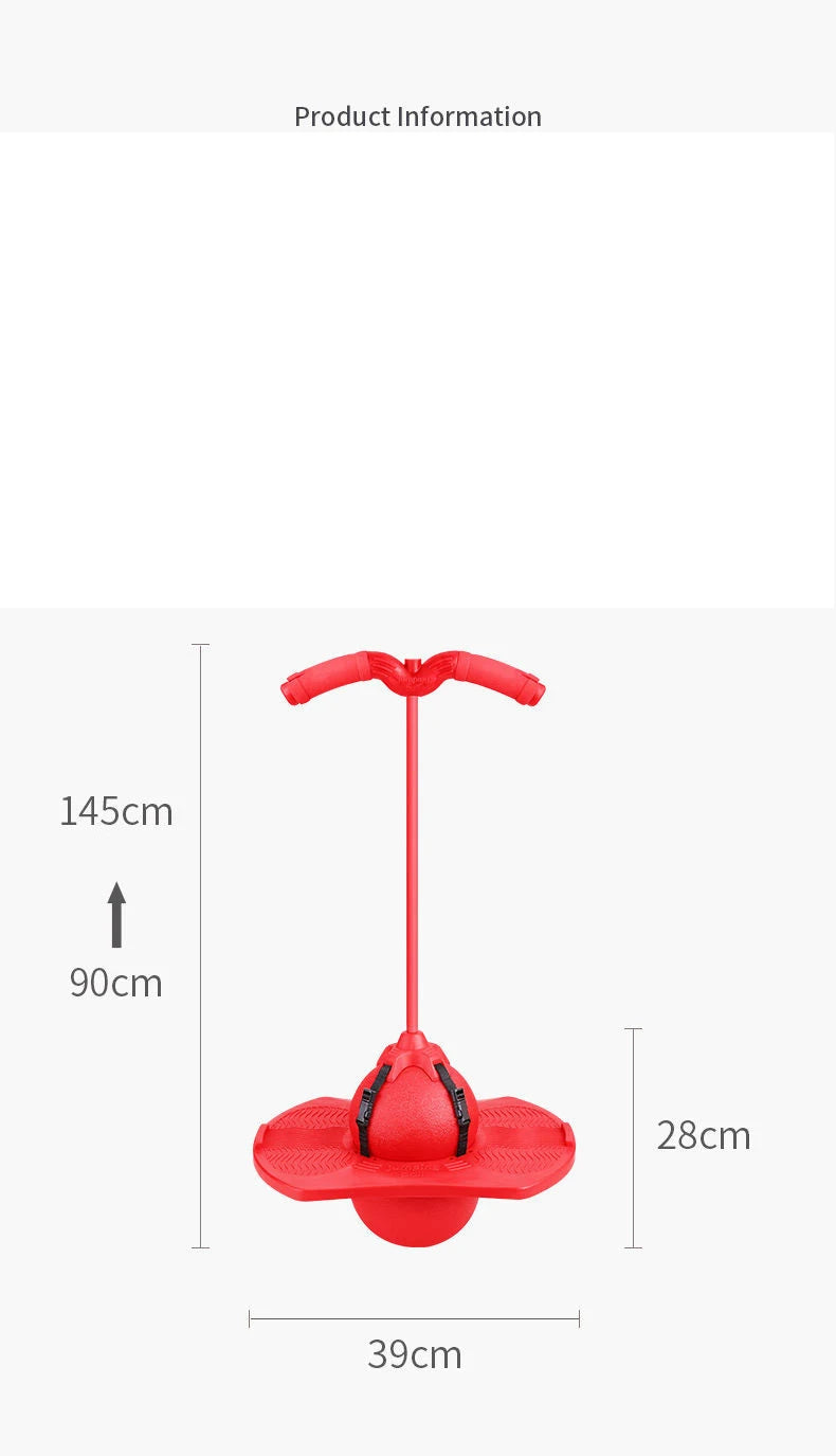 Bouncing Ball with Handle and Pump