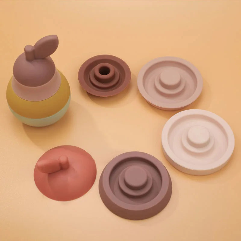 5Pcs/Set Silicone Building Block