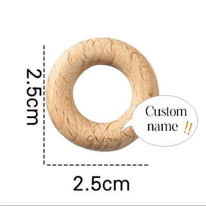 Customize Logo Wooden Ring