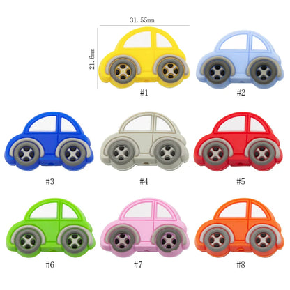 Silicone Teether Beads BPA Free Cartoon