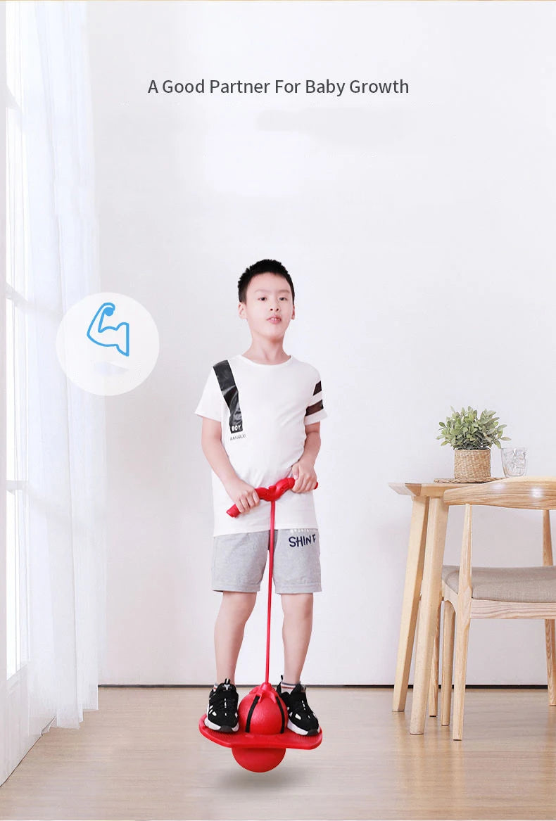 Bouncing Ball with Handle and Pump