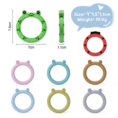 Cartoon Leaf Baby Silicone Teether