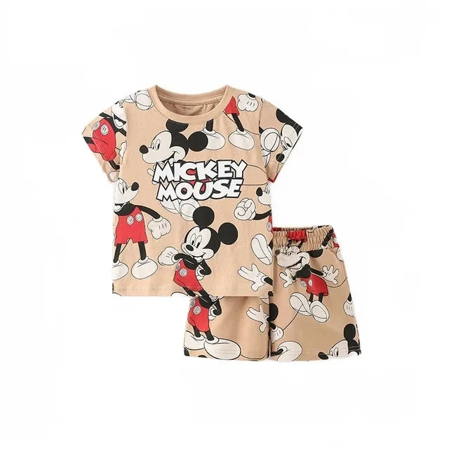 Summer Boys Girls Clothes Set T-shirt+pants