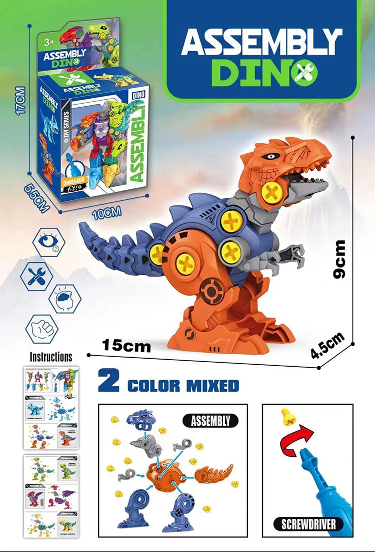 5 IN 1 Children Assembly Dinosaur Transformation