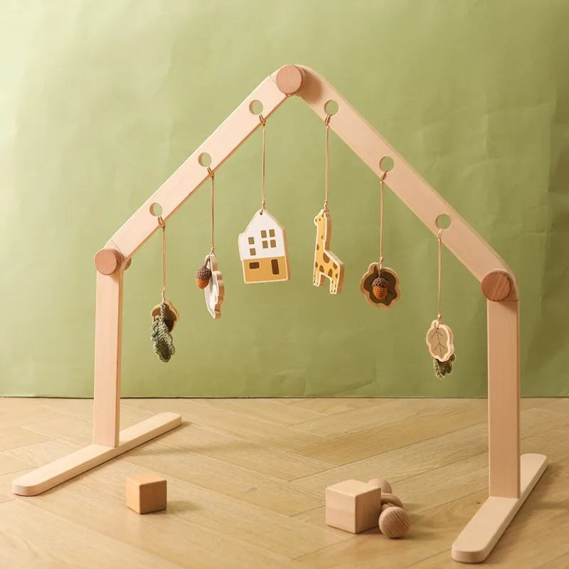 Wooden Mobile Crib