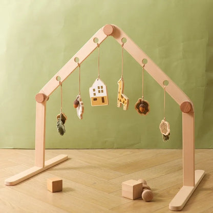 Wooden Mobile Crib