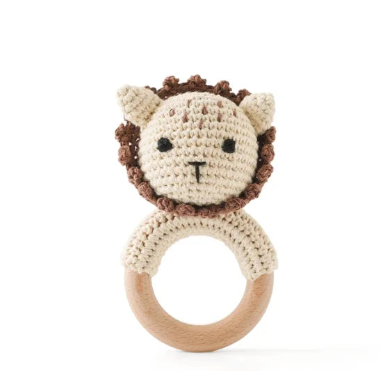 Crochet Animal Bear Rattle Toy