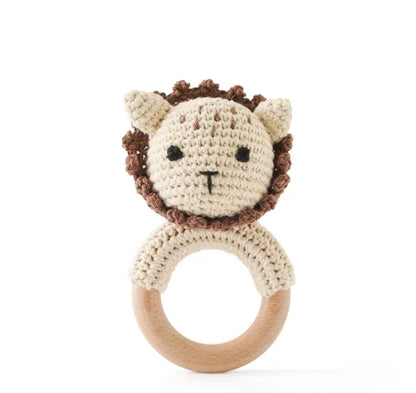 Crochet Animal Bear Rattle Toy