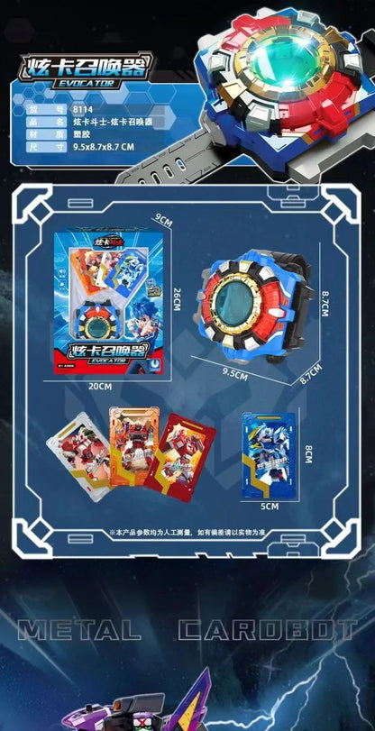 Metal Cardbot Transforming Mecha Robot