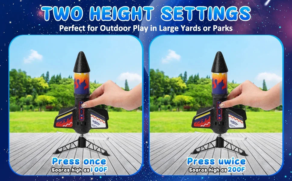 Launching Motorized Air Rocket