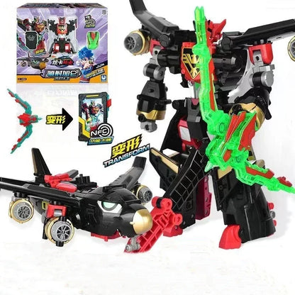 Metal Cardbot Transforming Mecha Robot