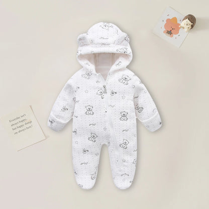 AYNIGIELL 0-12M Cartoon Newborn Bodysuit