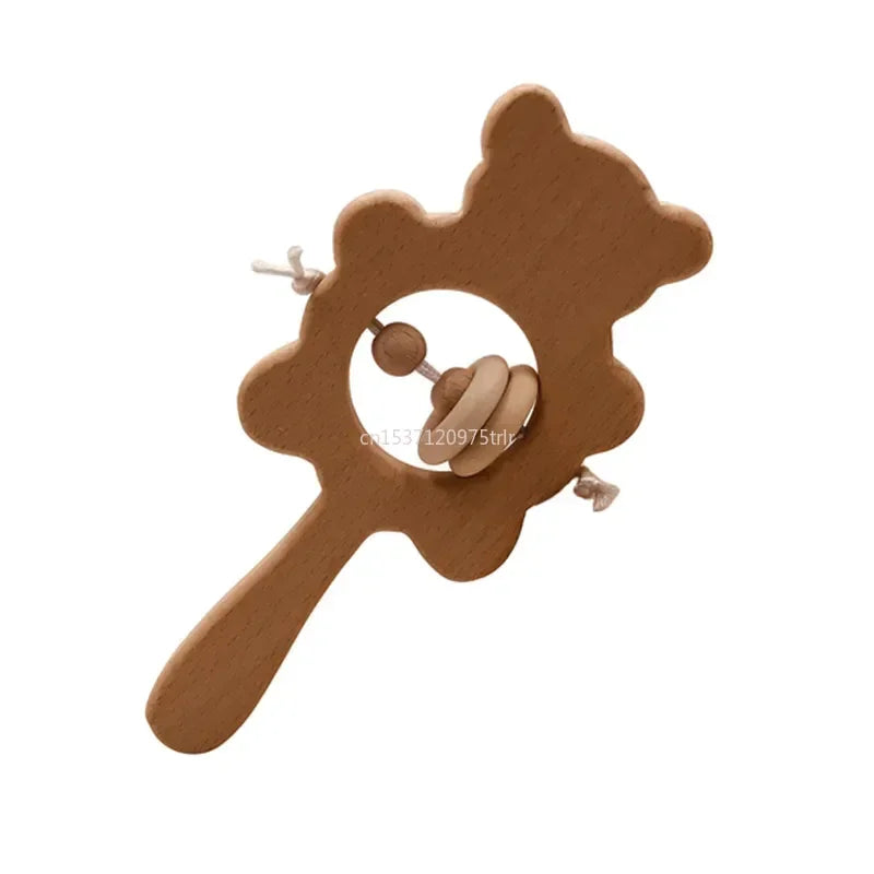 Wood Teether Rabbit Owl