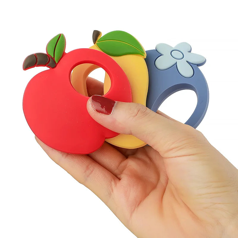 Cartoon Leaf Baby Silicone Teether