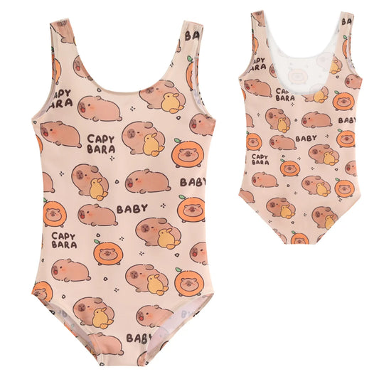 Funny Capybara Swiming Suit