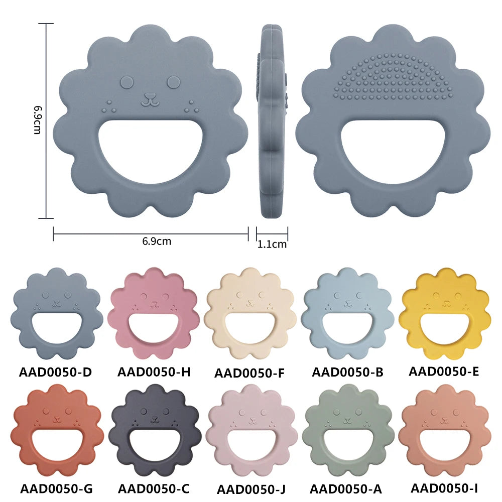 Cartoon Leaf Baby Silicone Teether