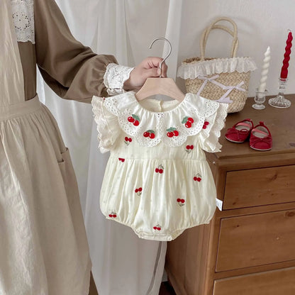 Baby Clothes Lace Collar Bodysuit