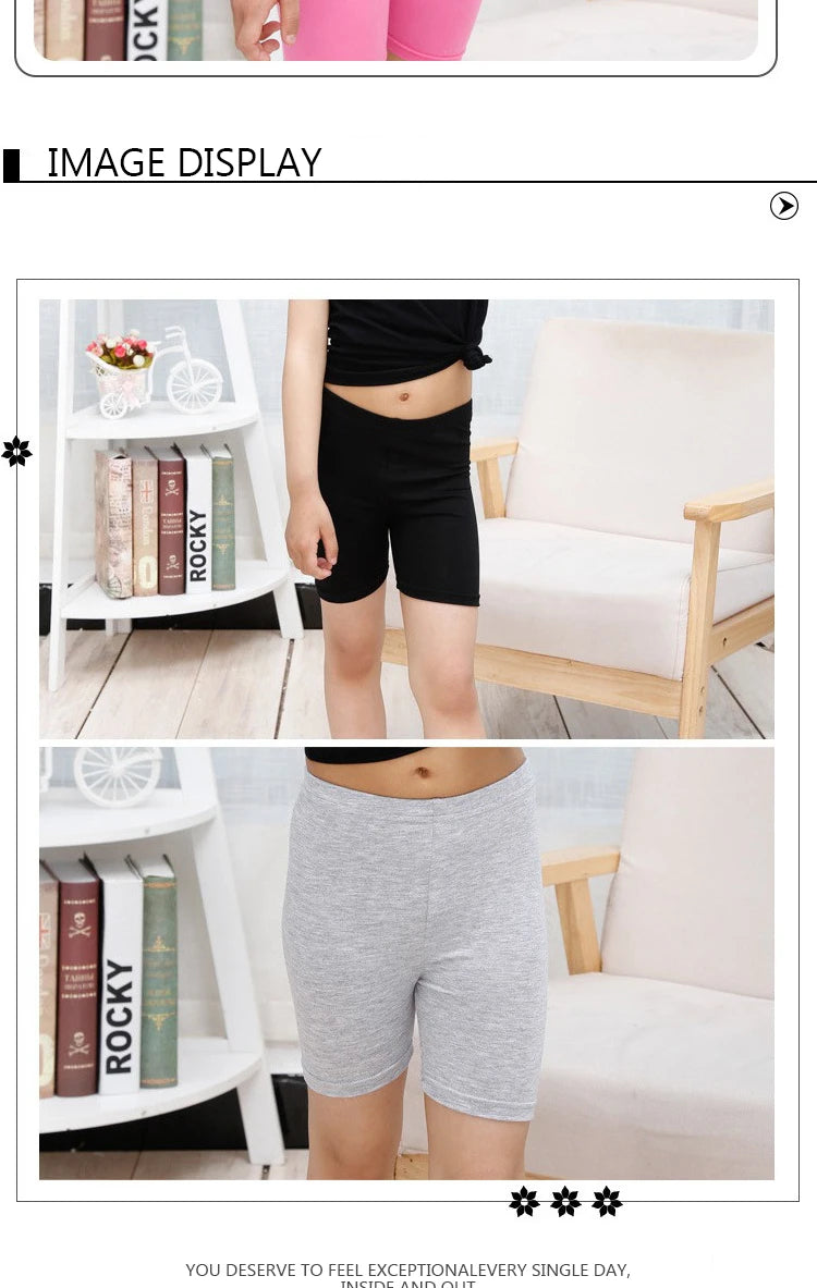 Summer Solid Color Kids Leggings