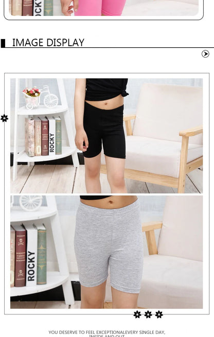 Summer Solid Color Kids Leggings