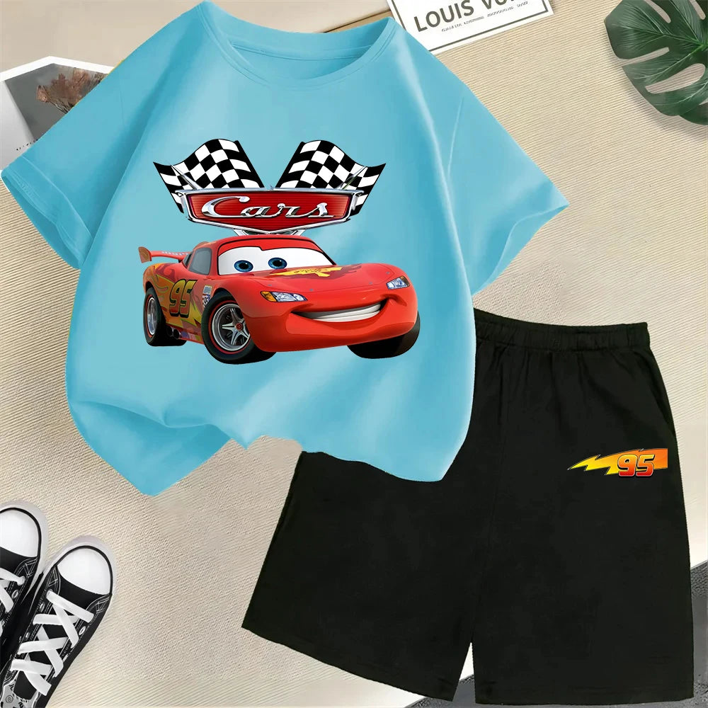 2025 Disney Cars Kids T-shirt Set