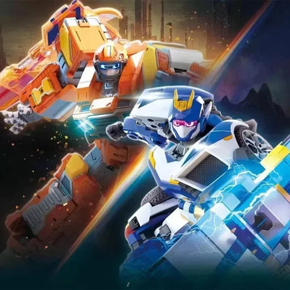 Metal Cardbot Transforming Mecha Robot