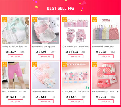 Summer Solid Color Kids Leggings