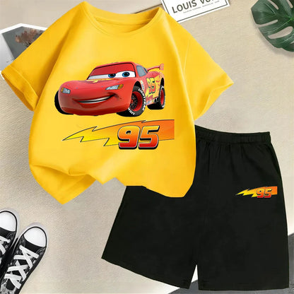 2025 Disney Cars Kids T-shirt Set