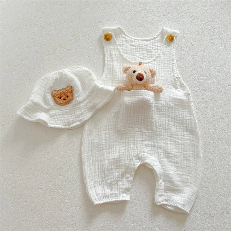 3Pcs Muslin Baby Jumpsuit