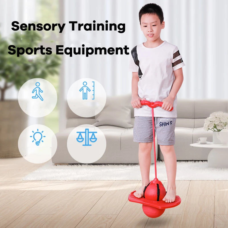 Bouncing Ball with Handle and Pump