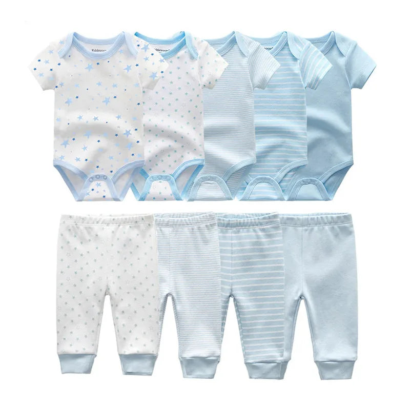 Unisex Newborn Bodysuits+Pants