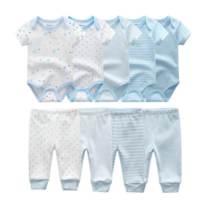 Unisex Newborn Bodysuits+Pants