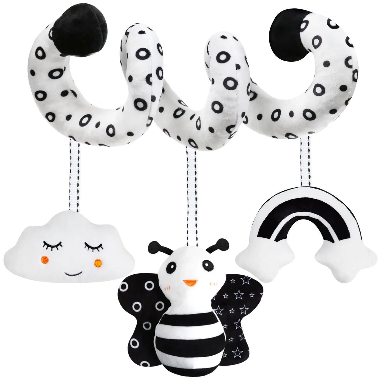 Sensory Baby Plush Rattle Toy