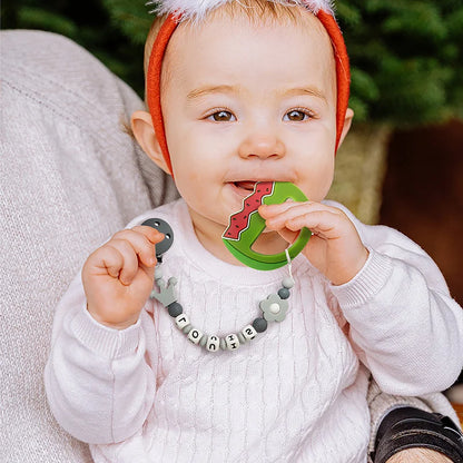 Cartoon Leaf Baby Silicone Teether