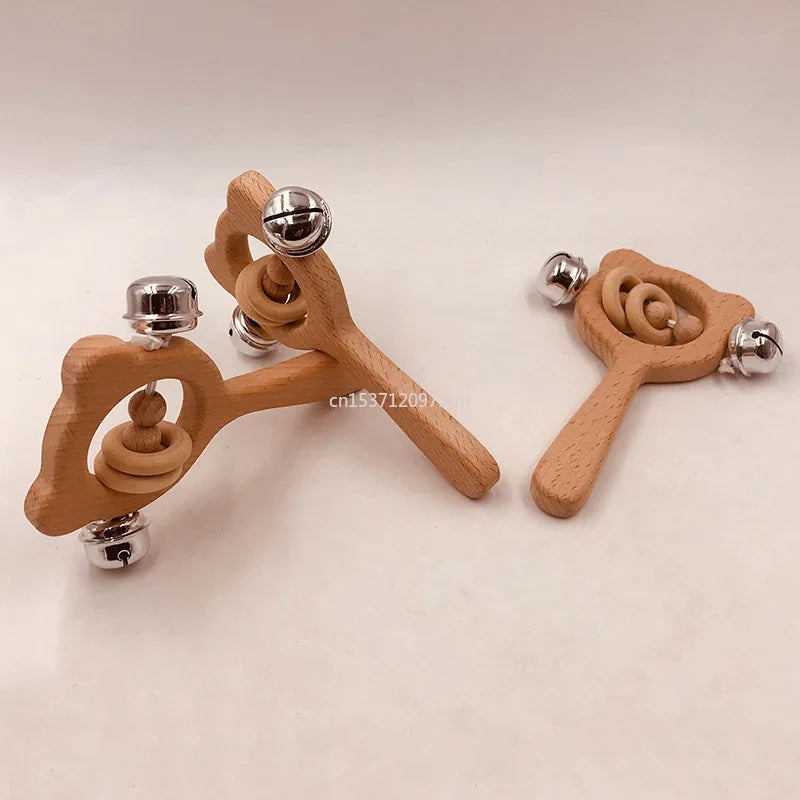 Wood Teether Rabbit Owl