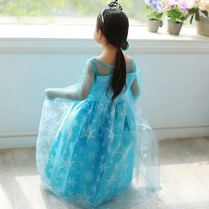 Girls Snow Queen Elsa Kids Costumes