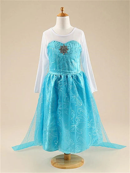 Girls Snow Queen Elsa Kids Costumes