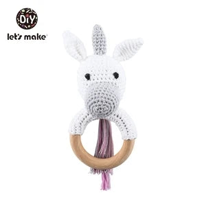 Crochet Animal Bear Rattle Toy
