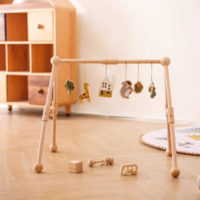 Wooden Mobile Crib