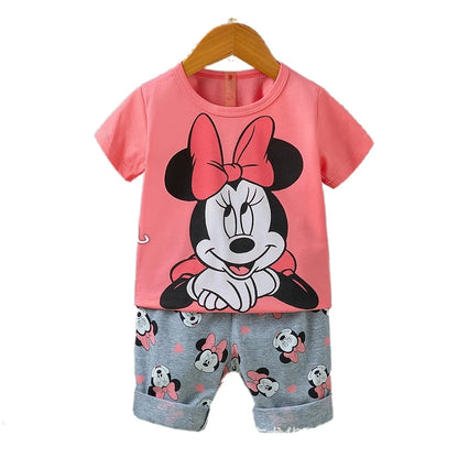 Summer Boys Girls Clothes Set T-shirt+pants