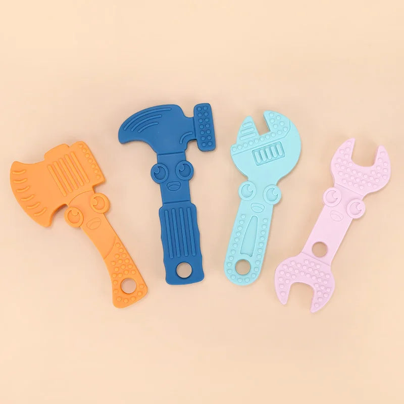 Silicone Teether Wrench Hammer Tools