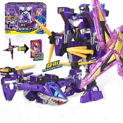 Metal Cardbot Transforming Mecha Robot