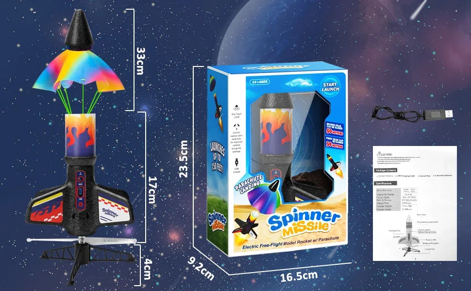 Launching Motorized Air Rocket