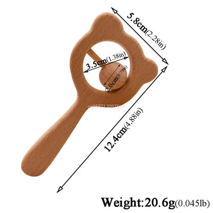 Wood Teether Rabbit Owl